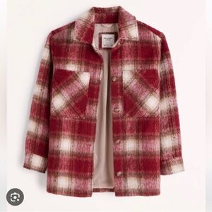 Abercrombie plaid coat